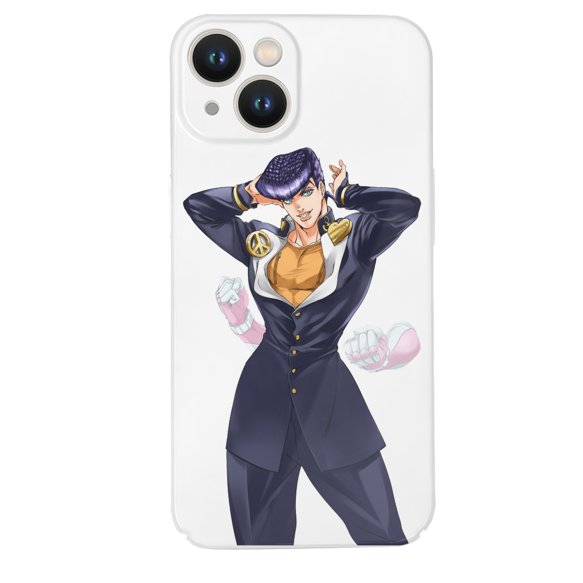 （画像用） ジョジョの奇妙な冒険 ひがしかた じょうすけ JoJo's Bizarre Adventure Higashikata Josuke 【iPhone 14シリーズ対応】ハードケース